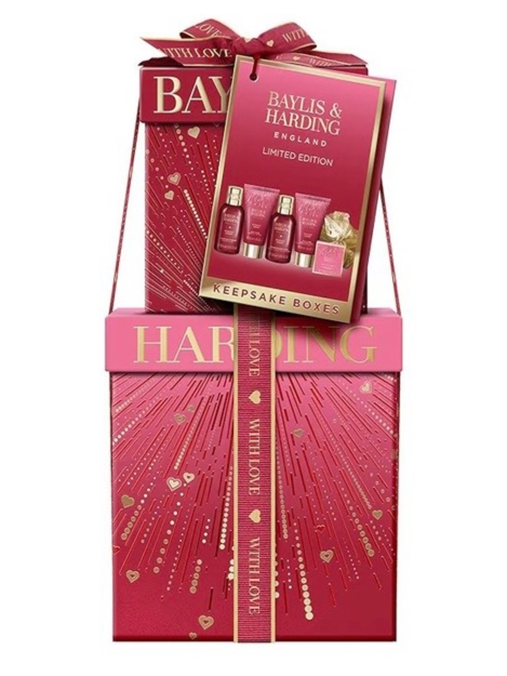 Baylis & Harding Midnight Cherry Luxury Pamper Present Gift Set For Women - Picture 4 of 6